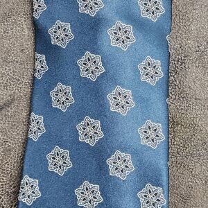 Brioni Ice Blue Floral Medallion Scarf